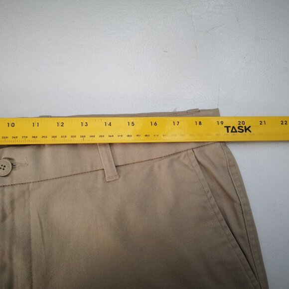 NWT Denver Hayes Men's Size 38/32 Tan Straight Flat Front Flextech 360 Khakis - Picture 9 of 11
